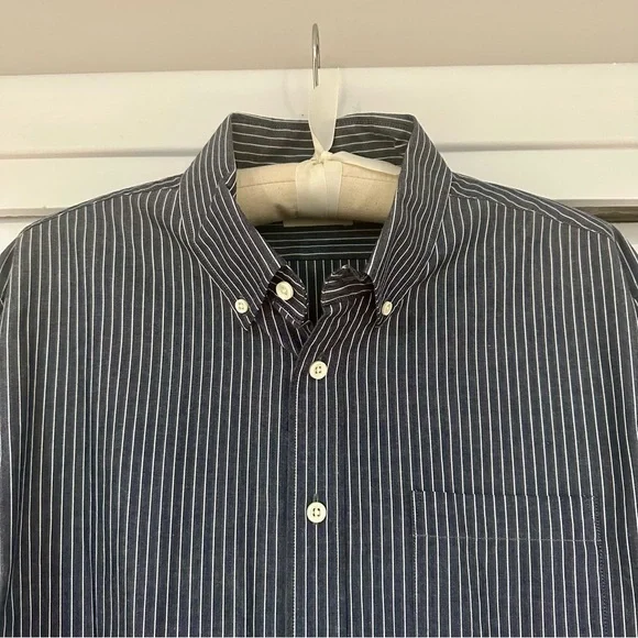 Taylor Stitch The Jack Men’s Button-Down in Rinsed Indigo Stripe (Size L/42) - Picture 2 of 4